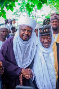 Royal handshake with the Khalifah Adabiyah of Ilorin 